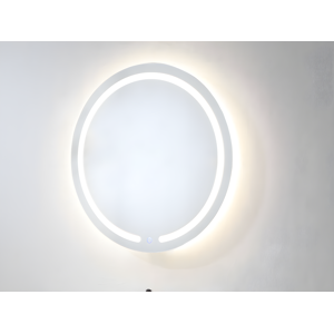 OZAIA Miroir de salle de bain lumineux rond à leds NEREA - D. 60 cm