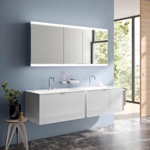 Emco Evo Armoire de toilette 3 portes avec éclairage, 939708108,