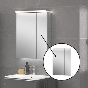 evineo ineo7 Lot de façades miroir pour armoire de toilette à 2 portes, l : 60 cm, BL001174,