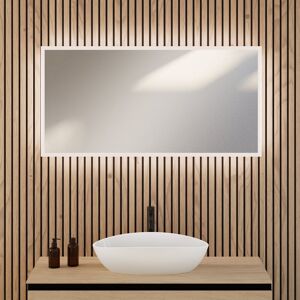 rivea Kanya Miroir avec éclairage l : 120 cm, éclairage direct et indirect sur le pourtour, BR2023MI,