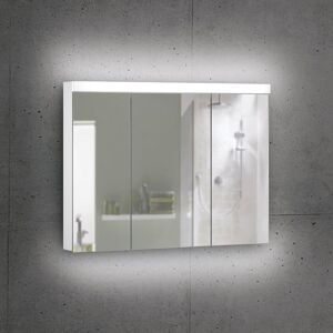 Schneider DAILYLINE Ultimate Armoire de toilette avec éclairage et 3 portes, 178.101.02.02, DUL1 100/3/TW