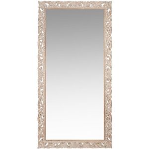 Maisons du Monde Grand miroir rectangulaire en bois de manguier sculpte 90x180