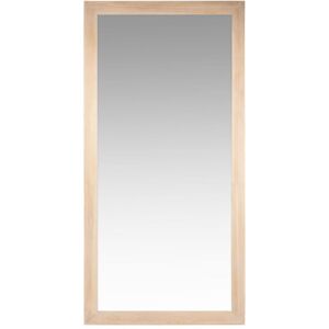 Maisons du Monde Grand miroir rectangulaire en bois de paulownia 90x180