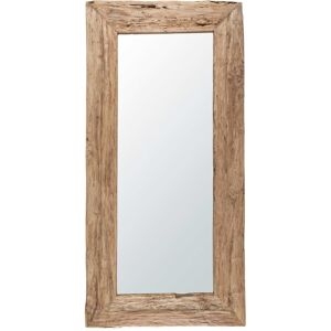 Maisons du Monde Grand miroir rectangulaire en bois de teck recyclé 100x200