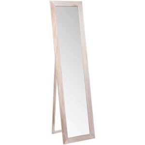 Maisons du Monde Grand miroir rectangulaire sur pied en bois de paulownia 160x40