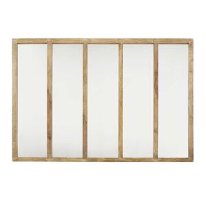 Maisons du Monde Grand miroir verriere rectangulaire en bois de manguier 123x180