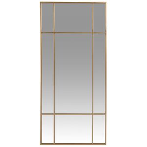 Maisons du Monde Miroir fenetre rectangulaire en metal dore 50x110