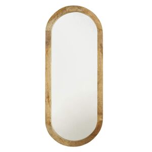 Maisons du Monde Miroir ovale en bois de manguier 50x120