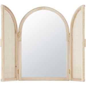 Maisons du Monde Miroir persiennes en cannage beige 48x71 Beige 39.5x57x4cm