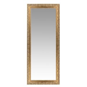 Maisons du Monde Miroir rectangulaire à moulures en bois de paulownia doré 59x145