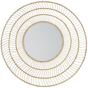 Maisons du Monde Miroir rond en rotin tressé marron D117