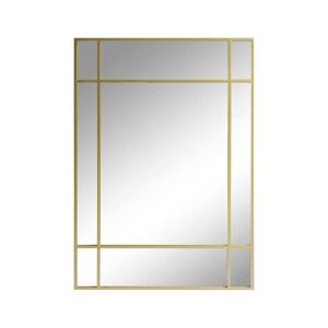 Decoclico Miroir Art Déco rectangulaire en métal doré 130 x 90 cm