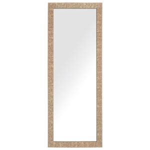 Miroir Mural de Forme Rectangulaire 130 x 50 cmavec Cadre en Matière Synthétique Laiton au Style Glamour Beliani taille: 2x130x50 - Publicité