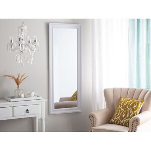 Beliani Miroir en materiaux synthetiques blanc 130x50