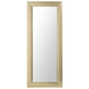 Beliani Miroir en matériaux synthétiques doré 130x50