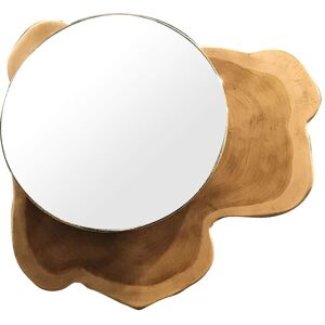 Now s Home Miroir de forme naturelle en teck 23/30cm