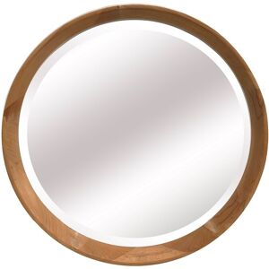 EMDE Miroir bois rond biseauté 52,6cm