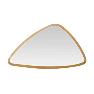 EMDE Miroir triangle arrondi doré 46x27x4cm
