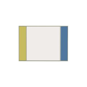 Magis Miroir vitrail rectangulaire gris clair 50x70cm