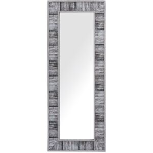 Beliani Miroir en materiaux synthetiques gris 130x50