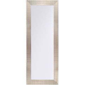 Beliani Miroir en materiaux synthetiques dore 130x50