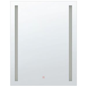 Beliani Miroir en verre argenté 80x60 - Publicité