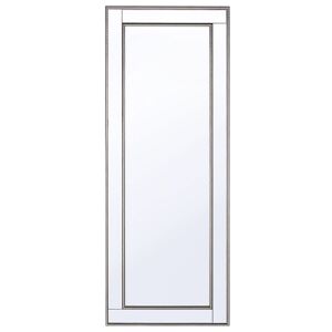 Beliani Miroir en matériaux synthétiques argenté 130x50