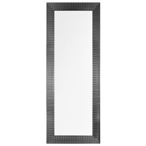 Beliani Miroir en materiaux synthetiques noir 130x50