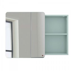 Meubles & Design Miroir placard salle de bain 58x80cm en bois vert