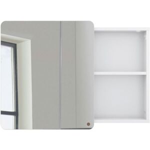 Meubles & Design Miroir placard salle de bain 58x80cm en bois blanc