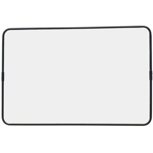 Decoclico Miroir rectangulaire en métal maillechort noir 85 x 55 cm - Chaumont