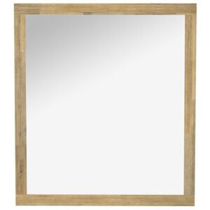 Hellin Miroir de salle de bain rectangulaire en bois 80 cm