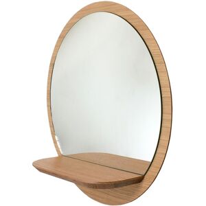 Reine Mere Miroir mural rond avec tablette Sunrise petit modele D30cm