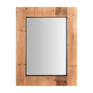 Lastdeco Miroir en Bois de Sapin Noir, 68x4x88 cm