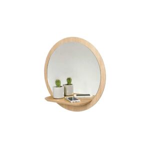 Reine Mere Miroir mural rond avec tablette Sunrise grand modele D48cm