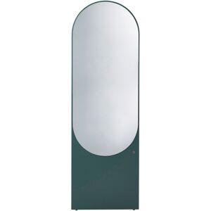 Meubles & Design Grand miroir sur pied ovale en bois vert foncé