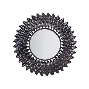 Beliani Miroir en métal argenté 70x70