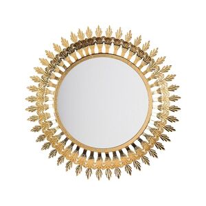 Beliani Miroir en métal doré 60x60