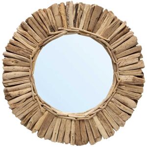 Bazar Bizar Miroir en bois naturel D60