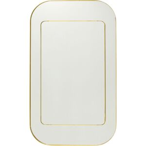 Kare Design Miroir double cadre en acier dore 140x80