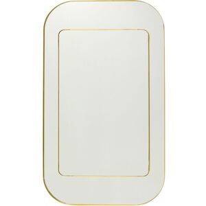 Kare Design Miroir double cadre en acier doré 140x80