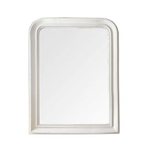 Decoclico Miroir trumeau - H 78 x L 58,5 x E 2,8 Bordures de 7 - blanc - Resine