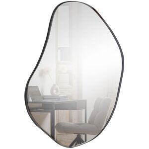 WOOOD Miroir de forme organique 100x70cm noir