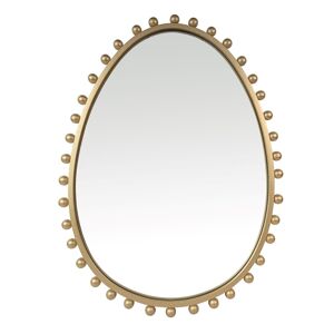 EMDE Miroir métal doré 46x61cm