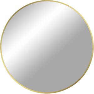 Meubles & Design Miroir rond 80cm contour métal bronze