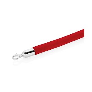 WAS Germany - Tige de raccordement Classic, Ø 3,2 cm, 1,5 m, rouge, velours, poli miroir, chromé (2205153)