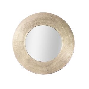 TABLE PASSION Miroir rond en doré 50 cm - Rond Métal Table Passion