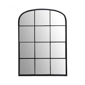 AMADEUS Miroir industriel Gina 128 cm - Noir Autre Métal Amadeus 93x2.5 cm