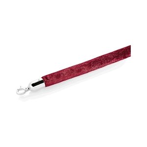 WAS Germany - Tige de raccordement Classic Eco, Ø 2,8 cm, 1,5 m, rouge bordeaux, velours, poli miroir, chromé (2205156)