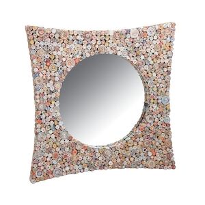 AUBRY GASPARD miroir carré incurvé papier recyclé 80 x 80 cm